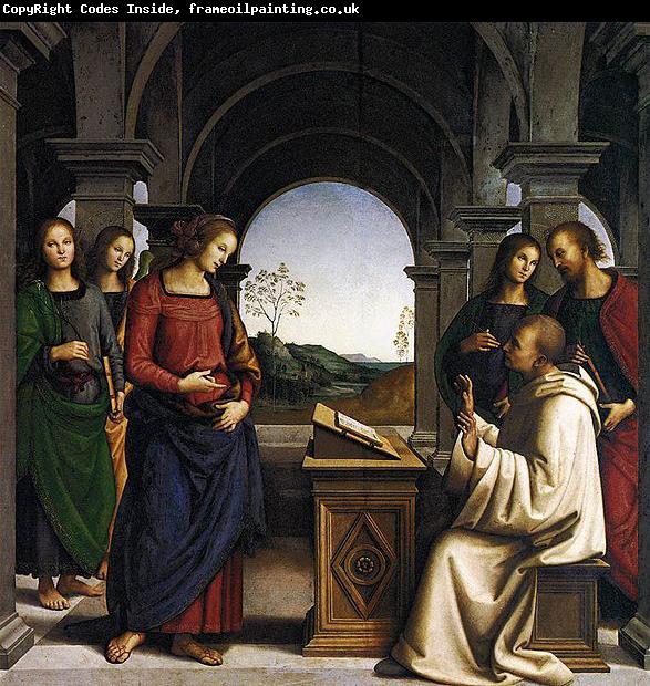 Pietro Perugino The Vision of St Bernard